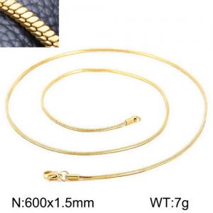 Staineless Steel Small Gold-plating Chain - KN109613-Z