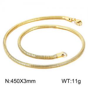 Staineless Steel Small Gold-plating Chain - KN109616-Z