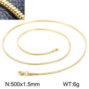 Staineless Steel Small Gold-plating Chain - KN109891-Z