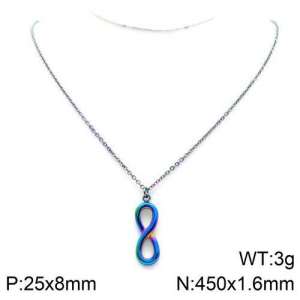 Colorful Plating Necklace - KN110180-Z