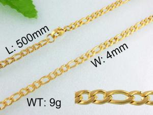 Staineless Steel Small Gold-plating Chain - KN11069-Z