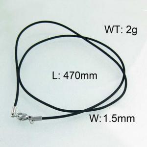 Stainless Steel Clasp with Rubber Cord - KN11072-Z