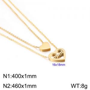 SS Gold-Plating Necklace - KN110813-KFC