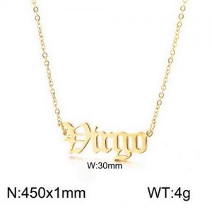 SS Gold-Plating Necklace - KN110835-LX