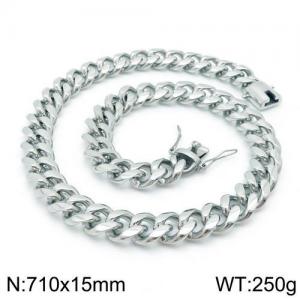 Stainless Steel Necklace - KN111417-Z