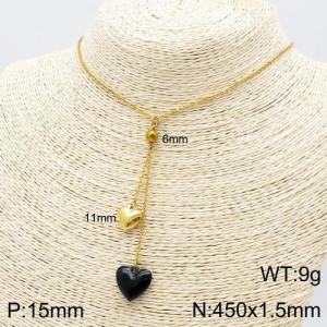 SS Gold-Plating Necklace - KN111487-Z