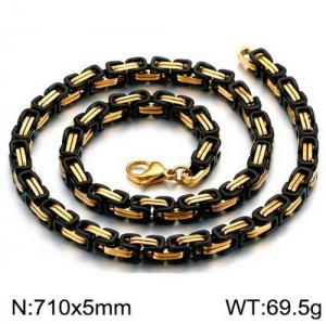 SS Gold-Plating Necklace - KN111980-Z