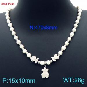 Shell Bead Necklace - KN11205-Z