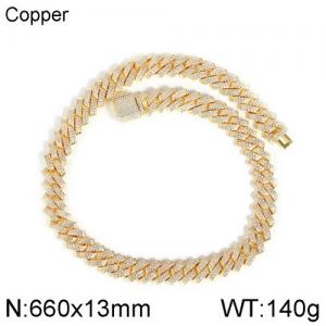Copper Necklace - KN113047-WGQK