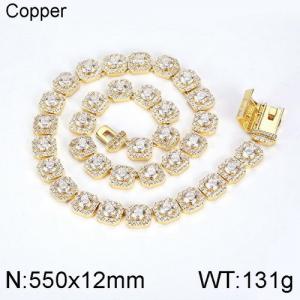 Copper Necklace - KN113051-WGQK