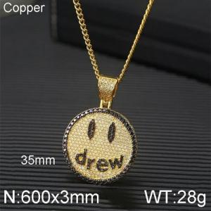 Copper Necklace - KN113089-WGQK