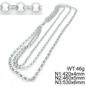 Stainless Steel Necklace - KN114428-Z