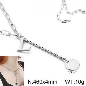 Stainless Steel Necklace - KN114938-Z