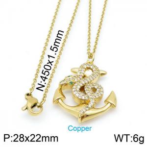 Copper Necklace - KN115085-XS