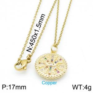 Copper Necklace - KN115091-XS