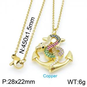 Copper Necklace - KN115092-XS