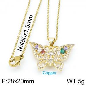 Copper Necklace - KN115101-XS