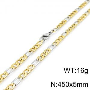 SS Gold-Plating Necklace - KN115444-Z