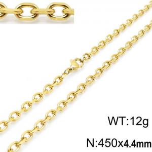 SS Gold-Plating Necklace - KN115500-Z