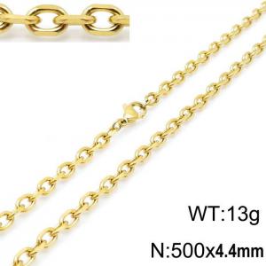 SS Gold-Plating Necklace - KN115501-Z
