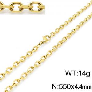 SS Gold-Plating Necklace - KN115502-Z