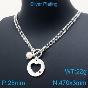 Stainless Steel Necklace - KN115558-HG