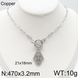 Copper Necklace - KN115957-QJ