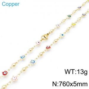 Copper Necklace - KN117565-Z