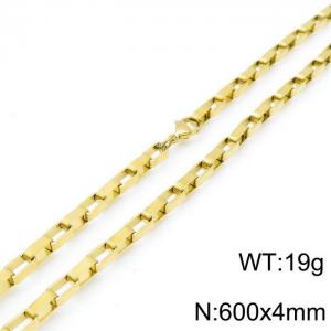 SS Gold-Plating Necklace - KN117583-Z