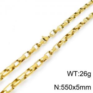SS Gold-Plating Necklace - KN117603-Z