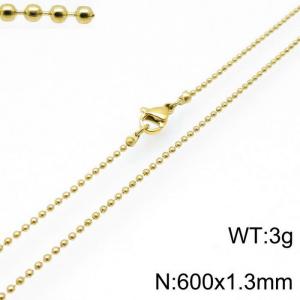 Staineless Steel Small Gold-plating Chain - KN117629-Z