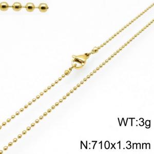Staineless Steel Small Gold-plating Chain - KN117631-Z