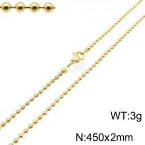 Staineless Steel Small Gold-plating Chain - KN117640-Z