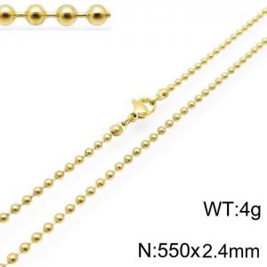 Staineless Steel Small Gold-plating Chain - KN117656-Z