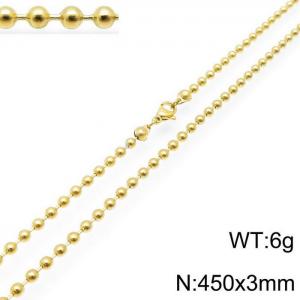 Staineless Steel Small Gold-plating Chain - KN117668-Z