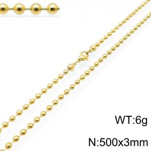 Staineless Steel Small Gold-plating Chain - KN117669-Z