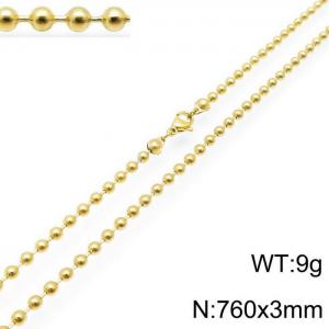 Staineless Steel Small Gold-plating Chain - KN117674-Z
