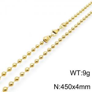 SS Gold-Plating Necklace - KN117682-Z
