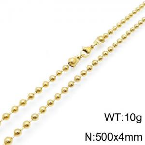 SS Gold-Plating Necklace - KN117683-Z
