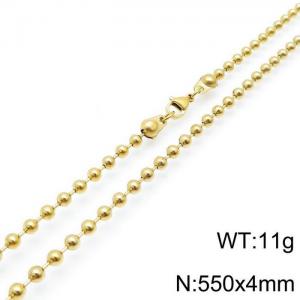 SS Gold-Plating Necklace - KN117684-Z