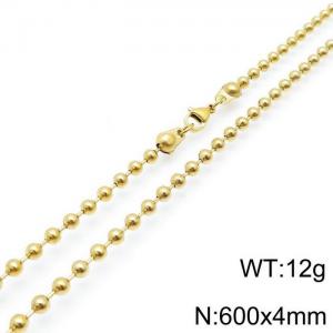 SS Gold-Plating Necklace - KN117685-Z
