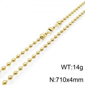 SS Gold-Plating Necklace - KN117687-Z