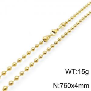 SS Gold-Plating Necklace - KN117688-Z