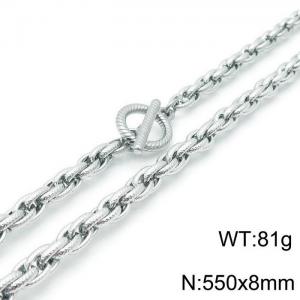 Stainless Steel Necklace - KN118128-Z