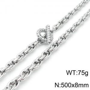 Stainless Steel Necklace - KN118157-Z