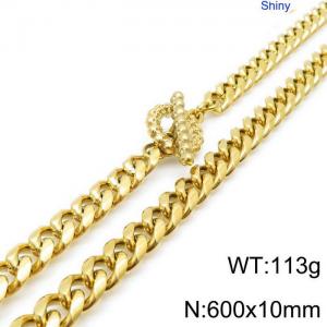 SS Gold-Plating Necklace - KN118162-Z