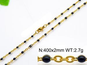 Staineless Steel Small Gold-plating Chain - KN118218-Z