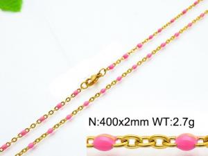 Staineless Steel Small Gold-plating Chain - KN118219-Z