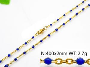 Staineless Steel Small Gold-plating Chain - KN118220-Z