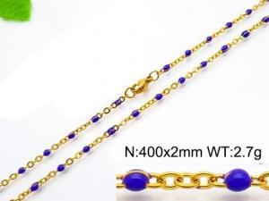 Staineless Steel Small Gold-plating Chain - KN118226-Z--